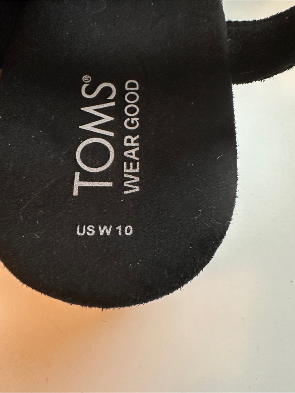 Toms Black Suede Ankle-Strap Platform Comfort Sandals Travel Vacation Size 10 - Picture 3 of 5